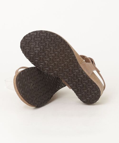 「BIRKENSTOCK」 ヒールサンダル 36 ライトブラウン レディース_画像3