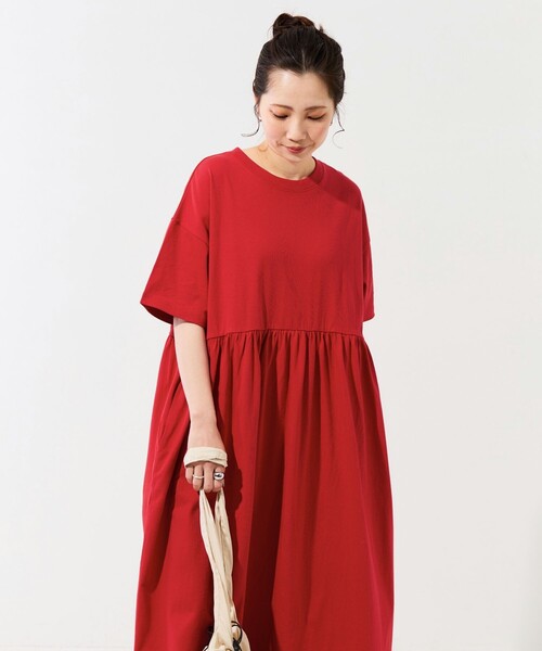 FREAK'S STORE（フリークスストア） 半袖ワンピース SMALL レッド