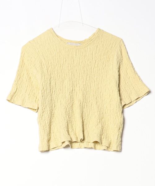 select MOCA（セレクトモカ） 半袖カットソー FREE イエロー