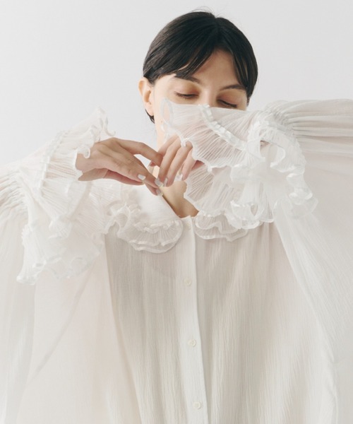 PERNA 「PERNA」 長袖ワンピース MEDIUM ホワイト レディース