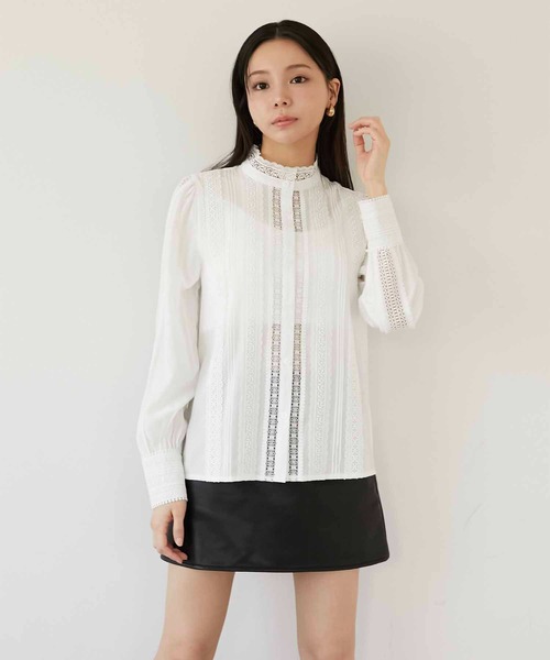 Luan（ルアン） ブラウス シャツ 「Luan」LAVERS LACE BLOUSE/リバー
