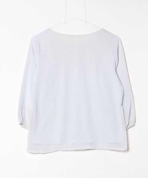 「RHYME」 7分袖ブラウス M ブルー レディース_画像2