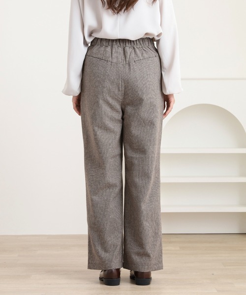 FUNALIVE（ファンアライブ） パンツ 美シルエットのストレートウール混