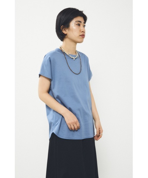 「BLACK BY MOUSSY」 半袖カットソー FREE ブルー レディース_画像4