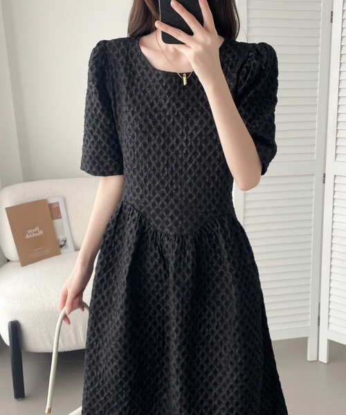 「ABITOKYO」 半袖ワンピース X-LARGE ベージュ レディース_画像3