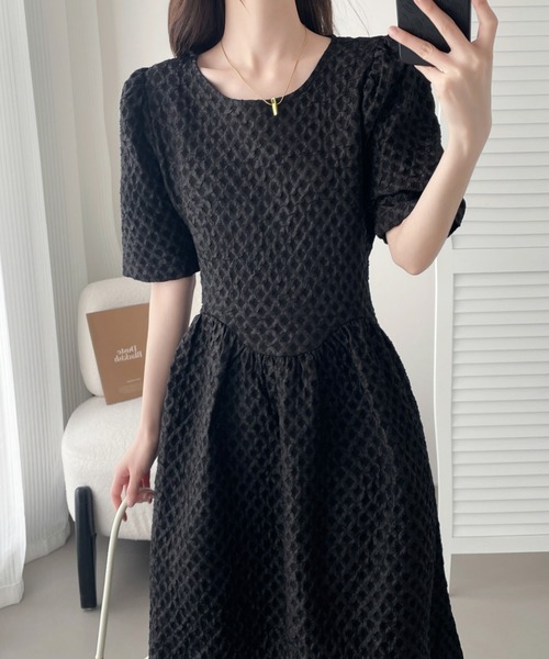 「ABITOKYO」 半袖ワンピース X-LARGE ベージュ レディース_画像4