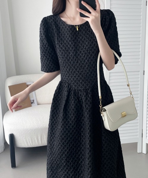 「ABITOKYO」 半袖ワンピース X-LARGE ベージュ レディース_画像8