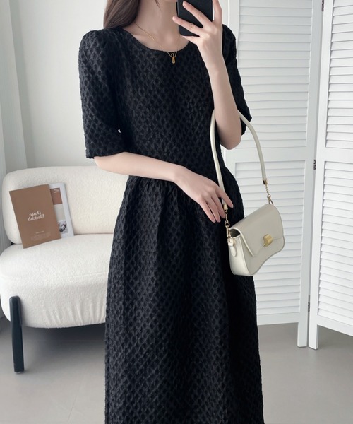 「ABITOKYO」 半袖ワンピース X-LARGE ベージュ レディース_画像9