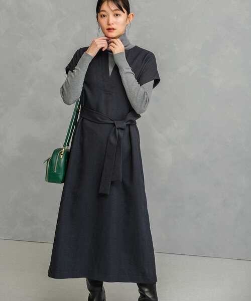 「URBAN RESEARCH ROSSO WOMEN」 半袖ブラウス FREE ネイビー レディースの画像