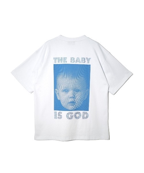 「NISHIMOTO IS THE MOUTH」 半袖Tシャツ MEDIUM ホワイト×ブルー メンズ_画像5