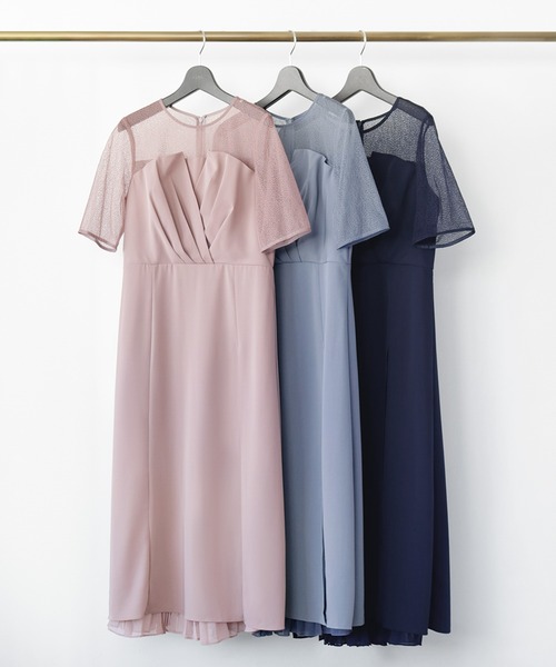 「GIRL」 半袖ワンピース L ブルー レディース_画像2