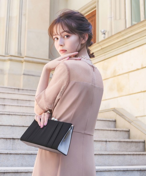 「GIRL」 半袖ワンピース L ブルー レディース_画像6