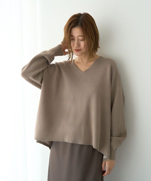 YECCA VECCA（イェッカヴェッカ） ニット セーター Vネック配色