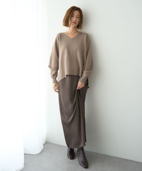 YECCA VECCA（イェッカヴェッカ） ニット セーター Vネック配色