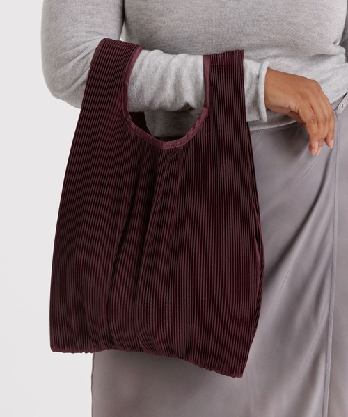 BAGGU（バグゥ） エコバッグ PLEATED BAGGU マホガニー : ZOZOTOWN