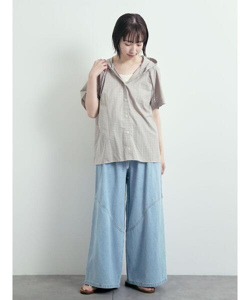 「SM2」 イージーパンツ S サックスブルー レディース_画像9