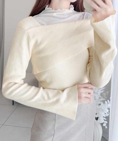 「mily bilet」 長袖ニット X-LARGE アイボリー レディース_画像5