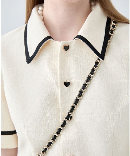 「LA POMME petit」 半袖ワンピース LARGE ペールイエロー レディース_画像6