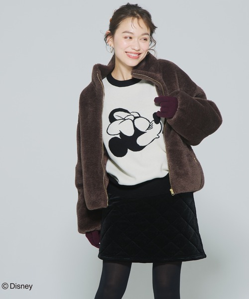 coca（コカ） ニット セーター 「ディズニー」ダブルジャカードニット