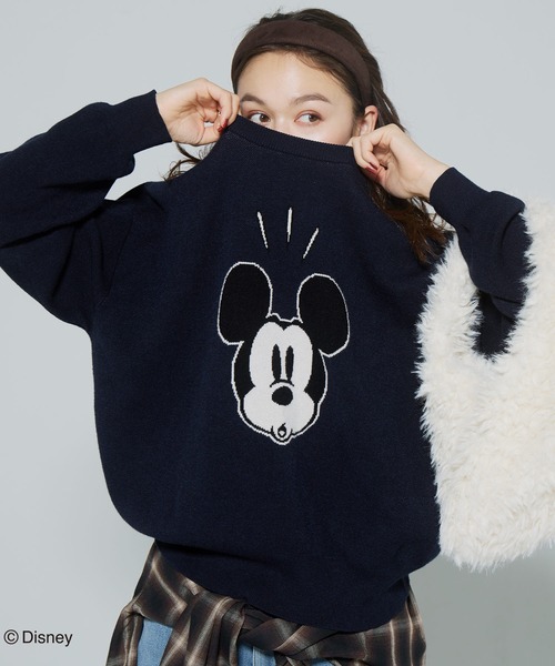 coca（コカ） ニット セーター 「ディズニー」ダブルジャカードニット