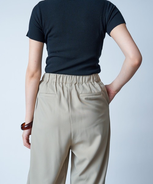 「MAISON BREEZE」 スラックス FREE ネイビー レディース_画像9