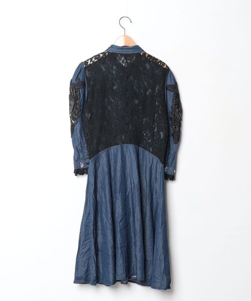 「Desigual」 7分袖ワンピース 38 ブルー レディース_画像2