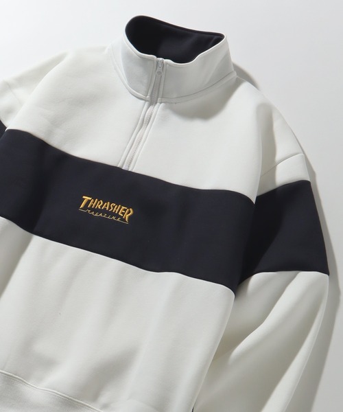 「THRASHER」 スウェットカットソー X-LARGE アッシュグレー メンズ_画像3