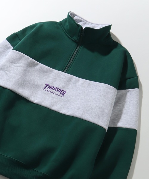 「THRASHER」 スウェットカットソー X-LARGE アッシュグレー メンズ_画像7