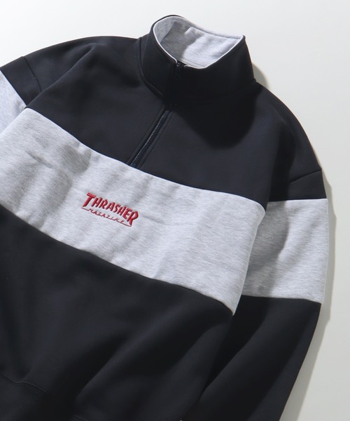 「THRASHER」 スウェットカットソー X-LARGE アッシュグレー メンズ_画像8