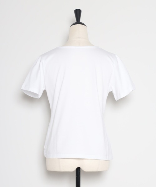 「STRETA」 半袖Tシャツ L ブラック レディース_画像6