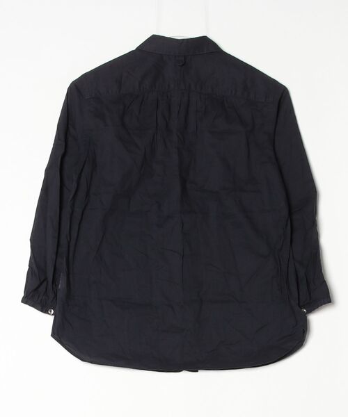 「LE GLAZIK」 7分袖ブラウス - ネイビー レディース_画像2