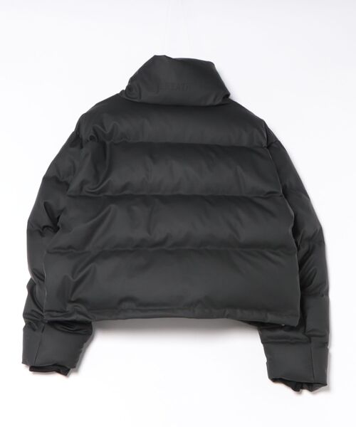 STYLISE ダウンジャケット ダウン FAUX LEATHER MATTE DOWN JACKET