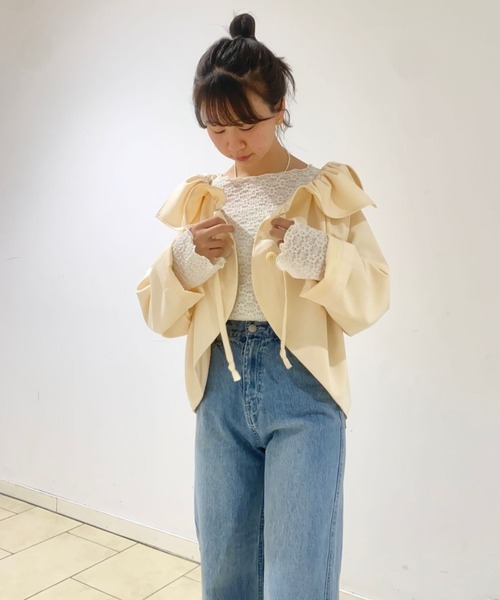 「flower」 デニムパンツ M ブルー レディース_画像9