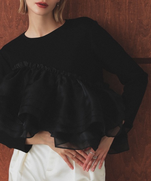 MERAKI アシンメトリーレーストップス レディース : ZOZOTOWN Yahoo!店 
