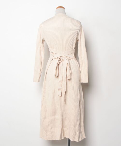 「31 Sons de mode」 ニットワンピース 36 ベージュ レディース_画像2