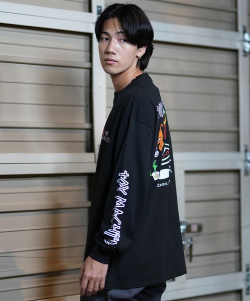 「TOY MACHINE」 長袖Tシャツ M ブラック メンズ_画像5
