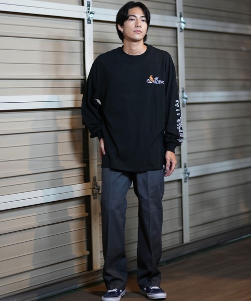 「TOY MACHINE」 長袖Tシャツ M ブラック メンズ_画像6