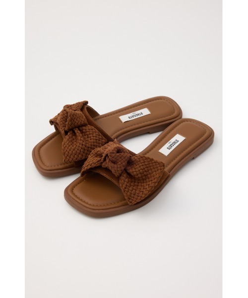 「STACCATO」 フラットサンダル 22.5cm ダークブラウン レディース_画像3