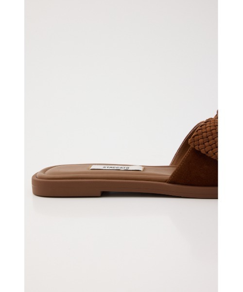 「STACCATO」 フラットサンダル 22.5cm ダークブラウン レディース_画像6