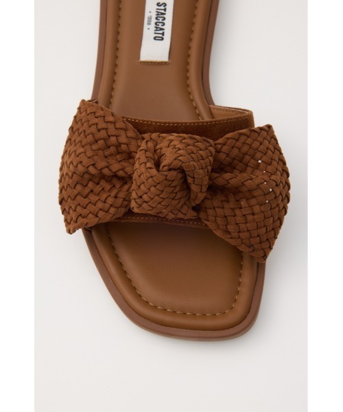 「STACCATO」 フラットサンダル 22.5cm ダークブラウン レディース_画像9
