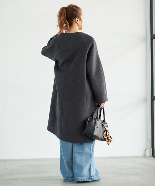 Spick＆Span（スピック アンド スパン） ノーカラーコート コート