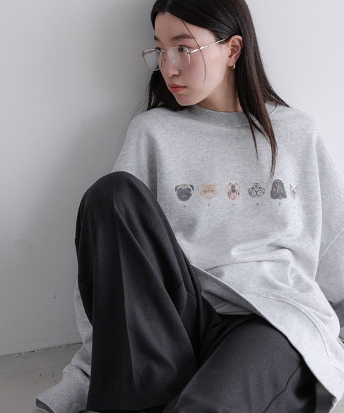 22market フォトスウェット LOWRYS FARM（ローリーズファーム） トレーナー スウェット 「LFM(U