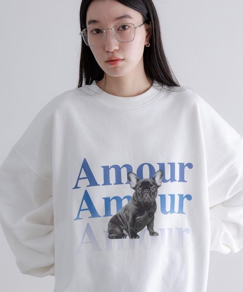 22market フォトスウェット LOWRYS FARM（ローリーズファーム） トレーナー スウェット 「LFM(U
