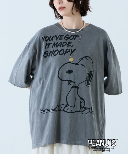 サイズM JOHNBULL PEANUTS GANG Tシャツ ABAHOUSE｜【JOHNBULL/ジョンブル】PEANUTS SHADE GANGプリントTシ