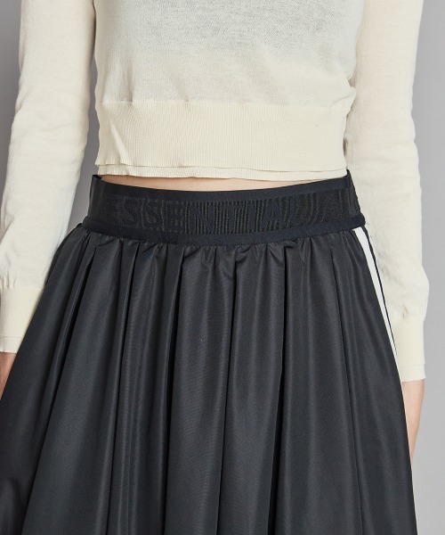 「ESSENTIAL」 フレアスカート 38 ブラック×ホワイト レディース_画像5