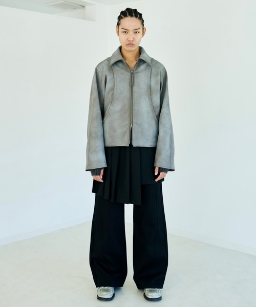 パンツ Camphor wood EYELET PLEATS WRAP SKIRT EYELET PLEATS WRAP SKIRT – CAMPHOR WOOD - OFFICIAL ONLINE STORE