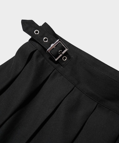 Camphor wood スカート EYELET PLEATS WRAP SKIRT / アイレット