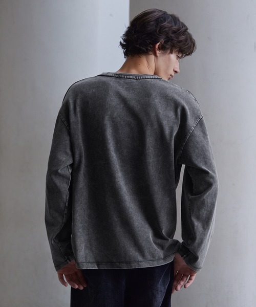 「CLEL」 長袖Tシャツ L グレー メンズ_画像5