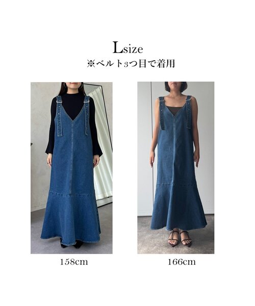 「prose verse」 ノースリーブワンピース MEDIUM ブルー レディース_画像3