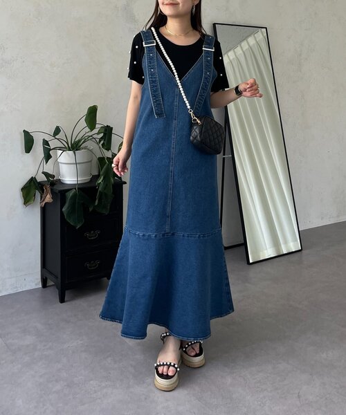 「prose verse」 ノースリーブワンピース MEDIUM ブルー レディース_画像5